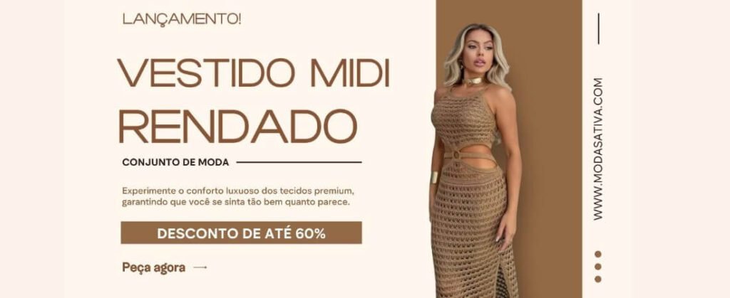 Lançamento! vestido midy