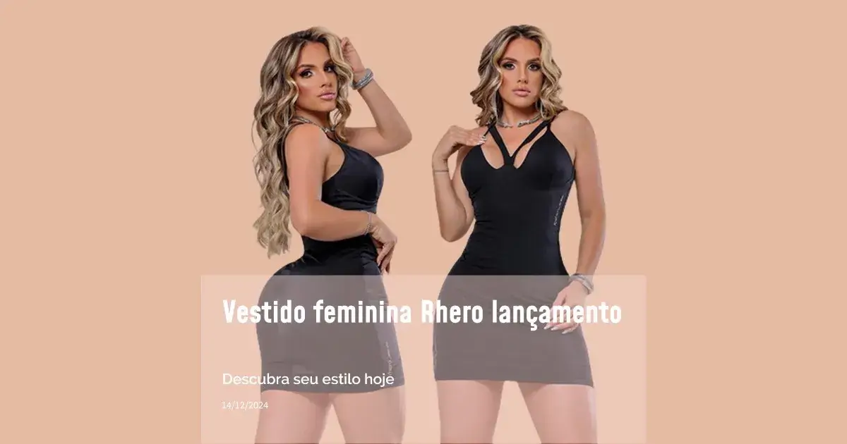 Vestido Feminino Rhero Exclusivo