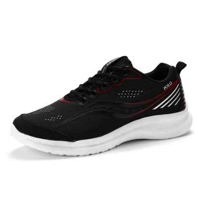 Foto do Tenis Caminhada PretoVermelho Masculino Feminino