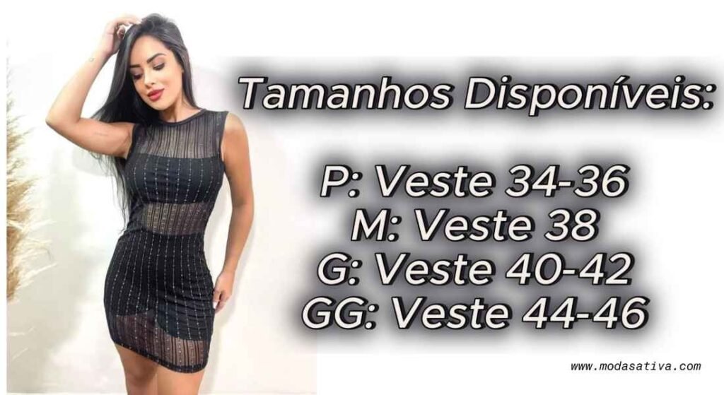 Medidas do Vestido Midi Modelo Tule disponiveis