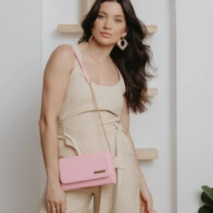 Modelo da Bolsa Feminina Pequena Santorini Summer Rosa