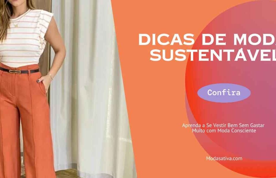 Modelo de dicas de moda sustentável